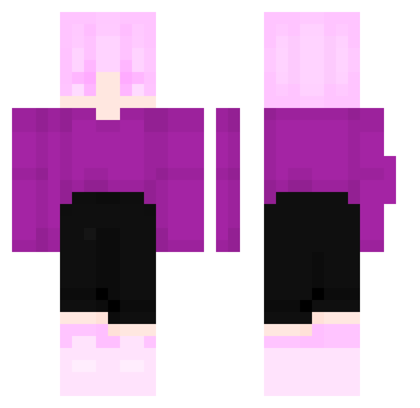 TheSoutMinecraft Minecraft skin, front and back view