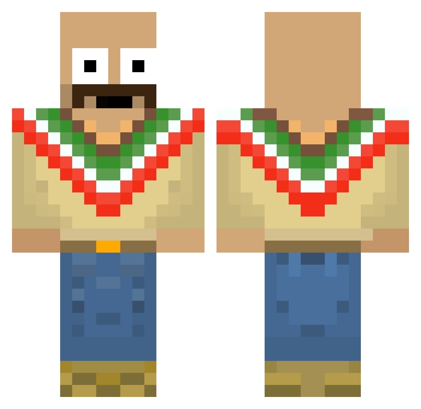 boruus_https Minecraft skin, front and back view