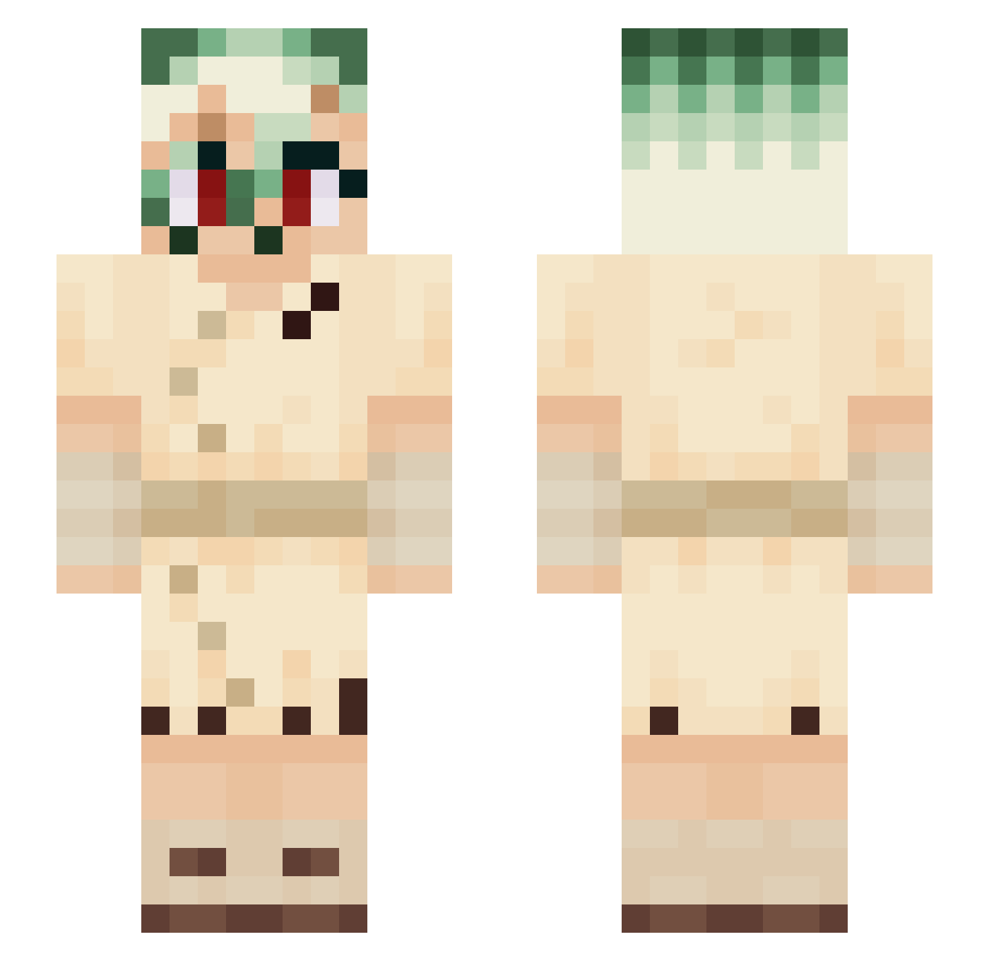 vtbazan04 Minecraft skin, front and back view