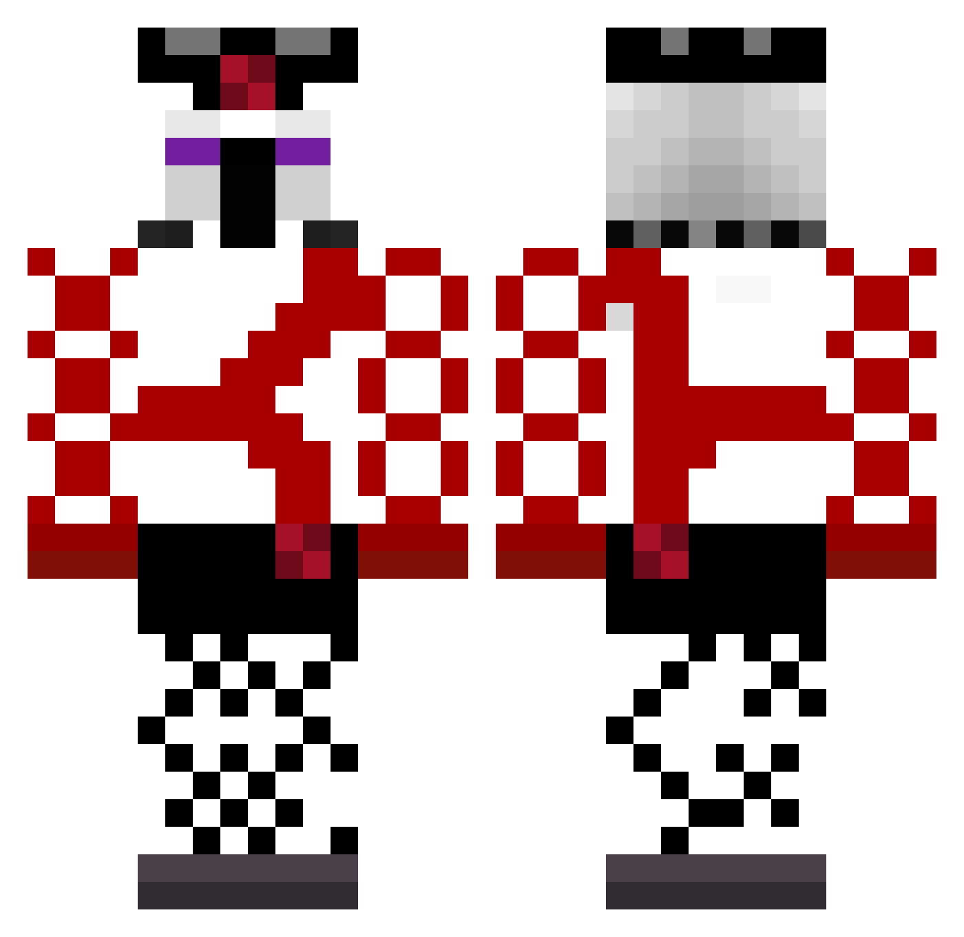 l7n_0 Minecraft skin, front and back view