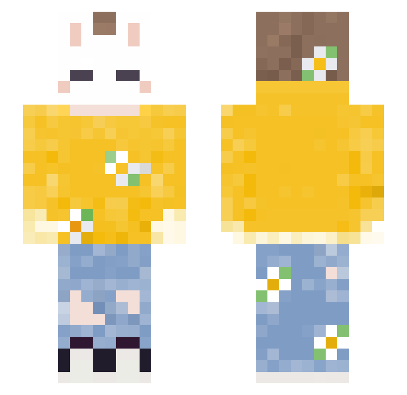 Kheridaisen Minecraft skin, front and back view