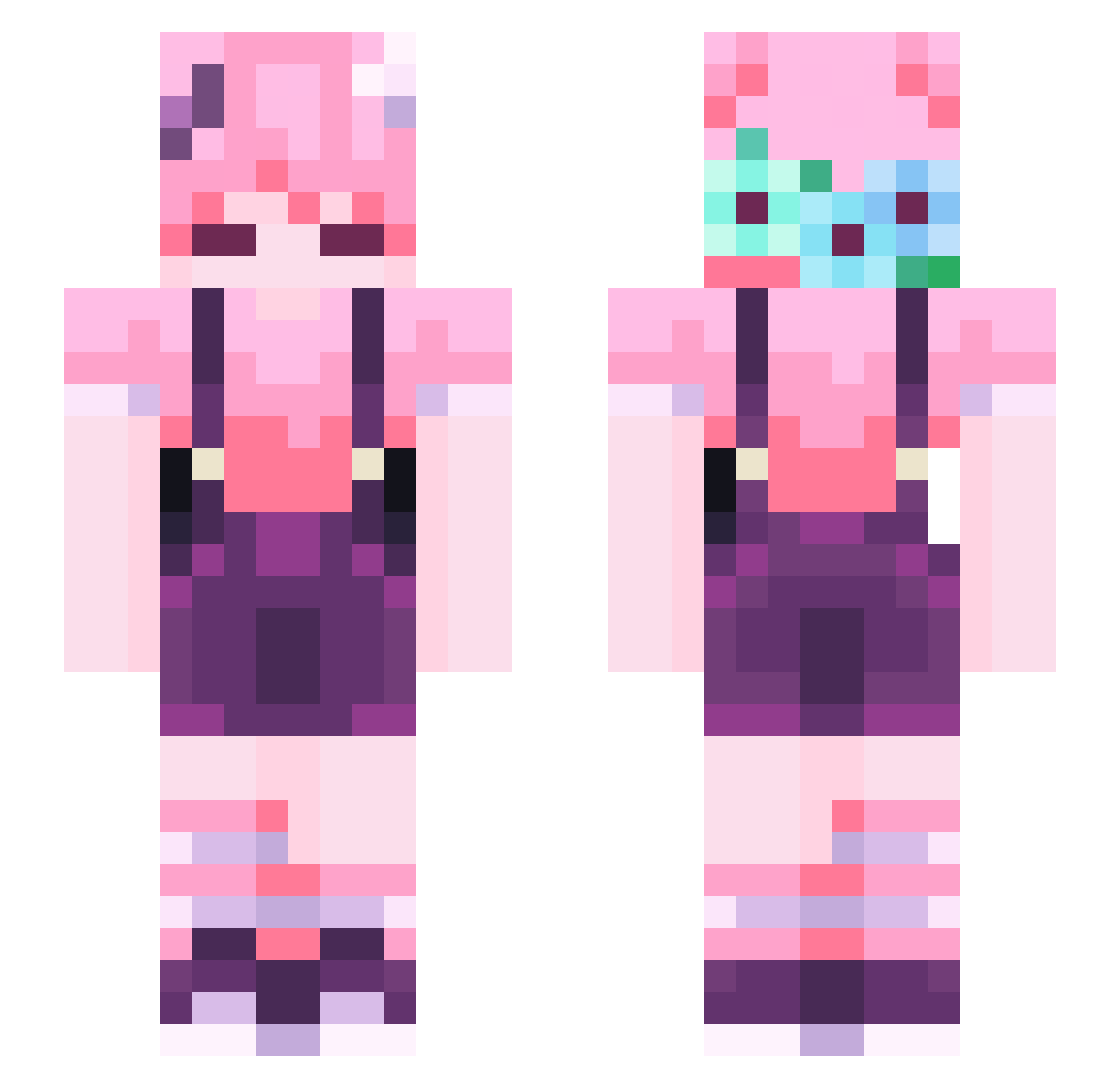 Polski_Dijyn Minecraft skin, front and back view