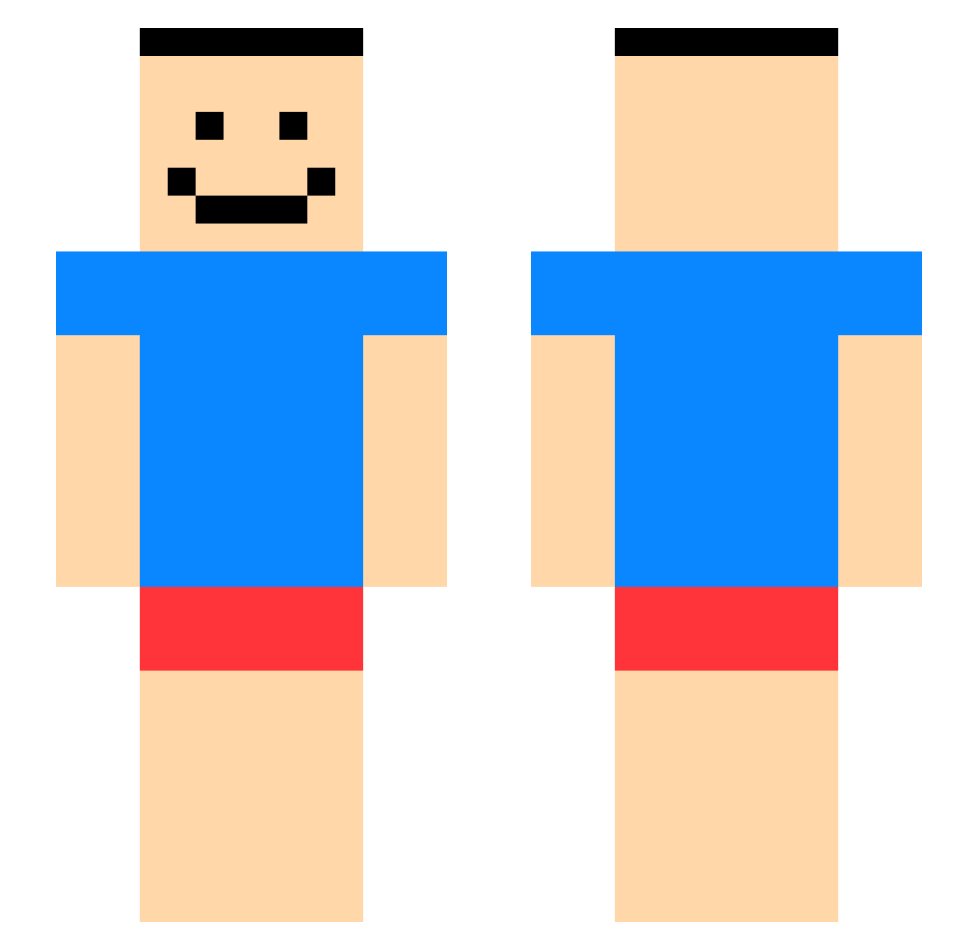 StelarPunch Minecraft skin, front and back view
