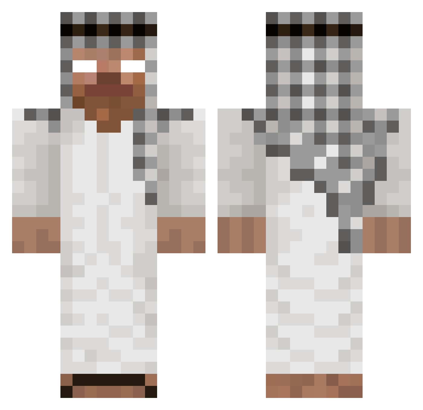 cCulturee Minecraft skin, front and back view