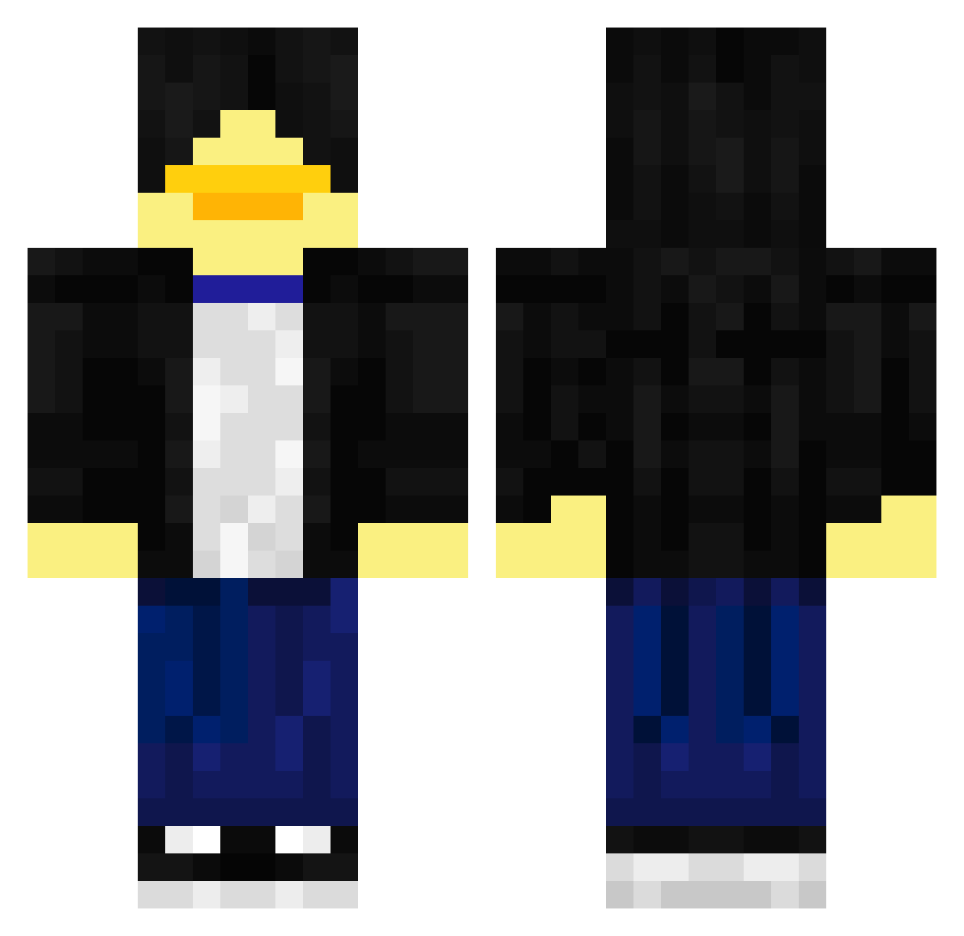 Angeluh_ Minecraft skin, front and back view