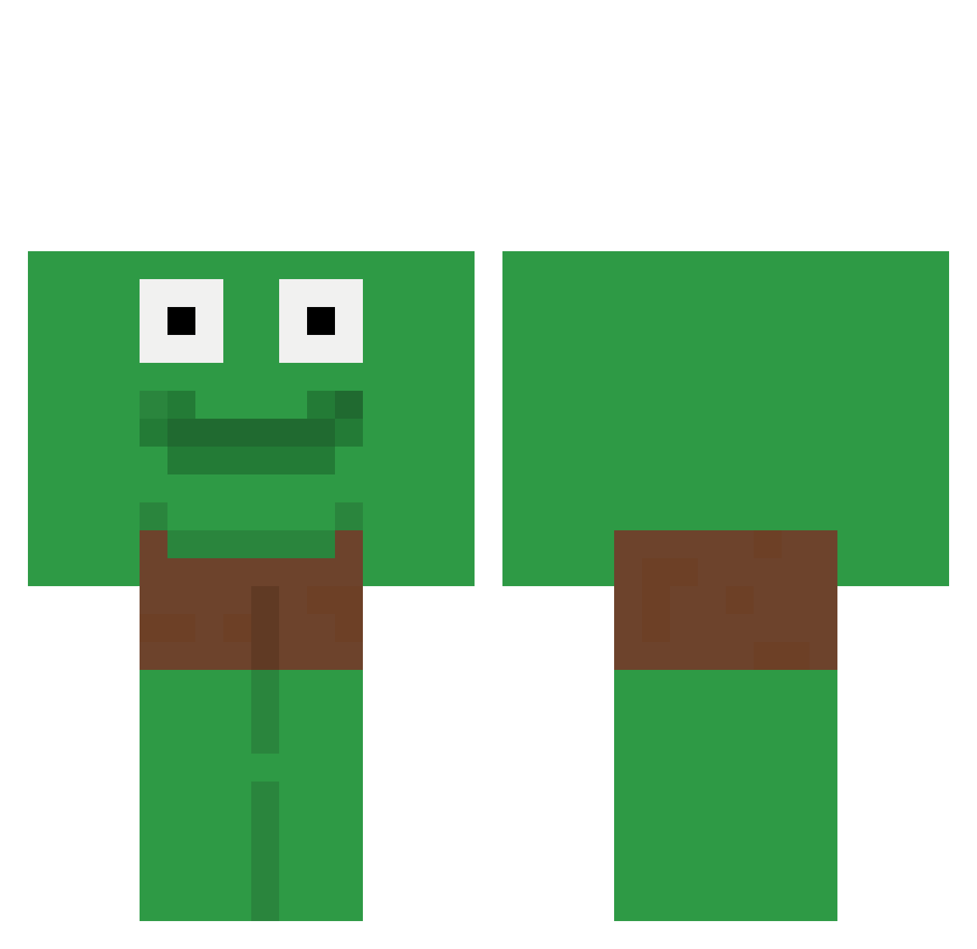 Str1xs Minecraft skin, front and back view