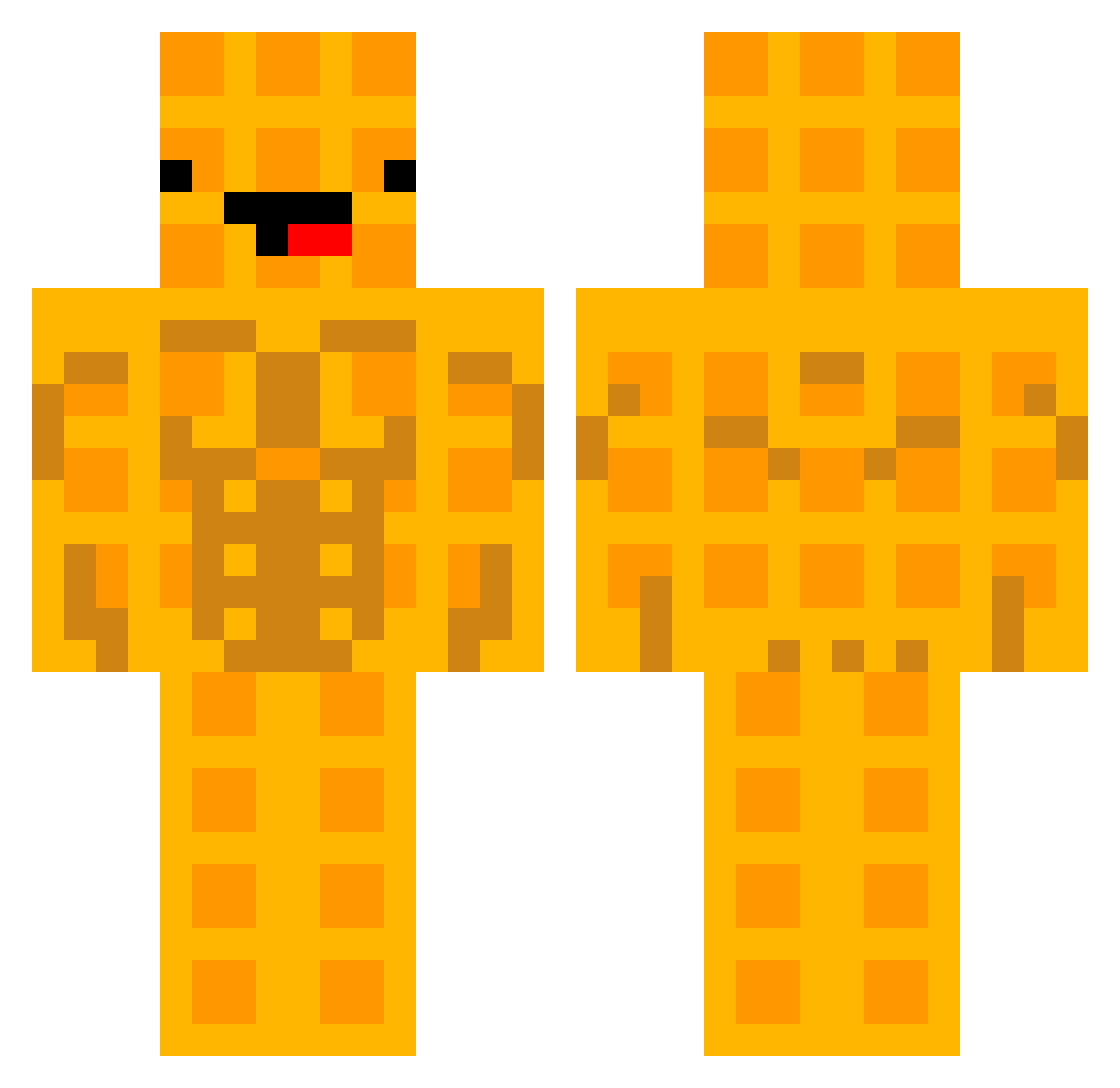 Your_Moms_Bf Minecraft skin, front and back view