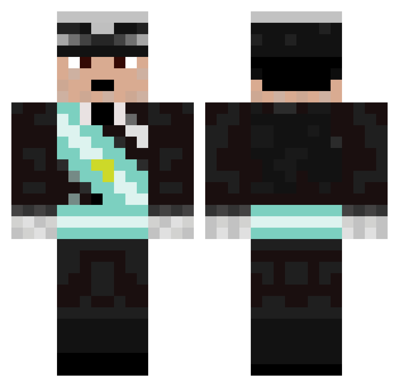 RamiroCraft1210 Minecraft skin, front and back view