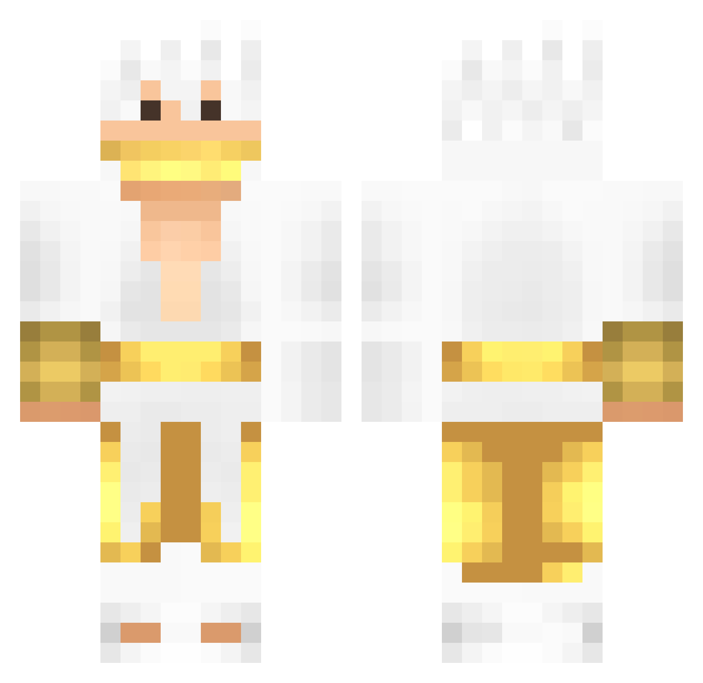 zhivchik Minecraft skin, front and back view