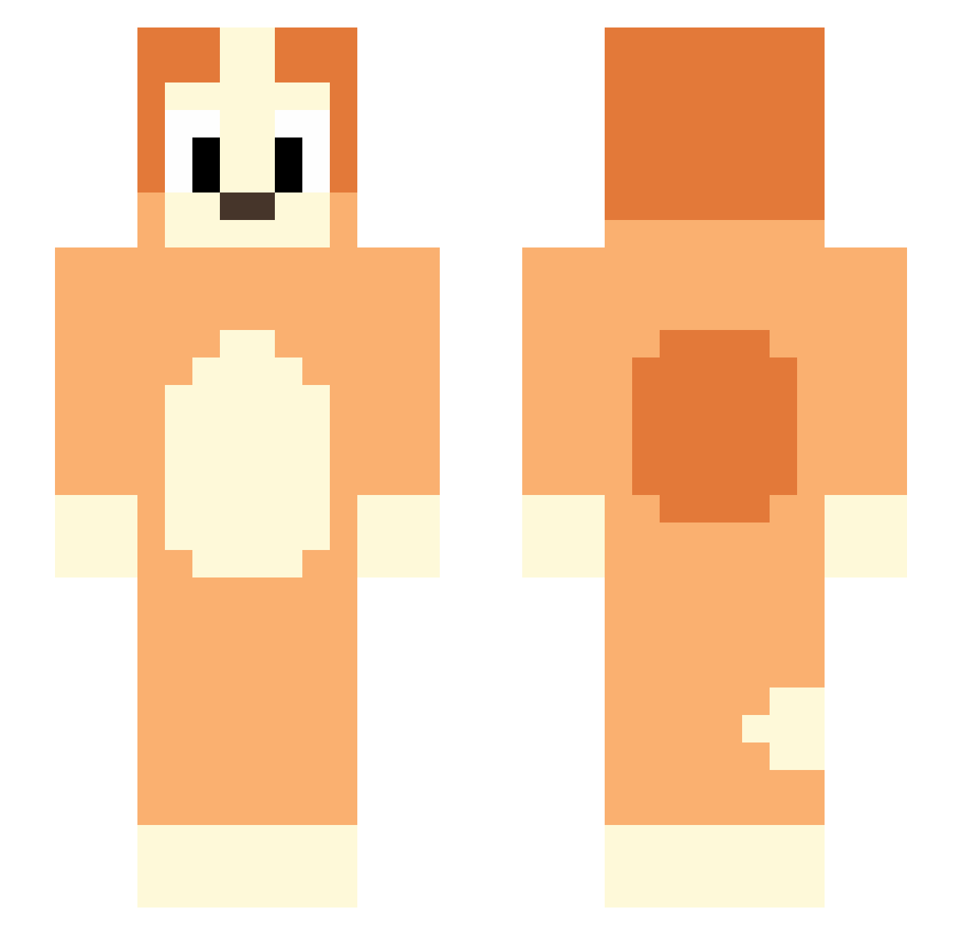 Epic_Bagels Minecraft skin, front and back view