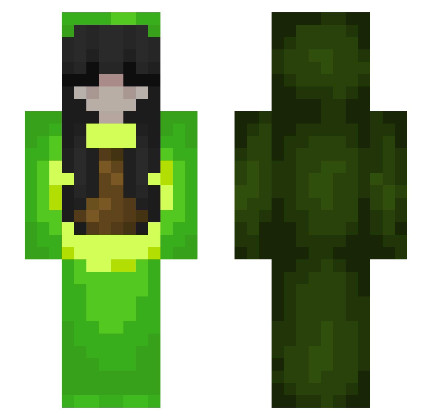 IAmAwesome21 Minecraft skin, front and back view