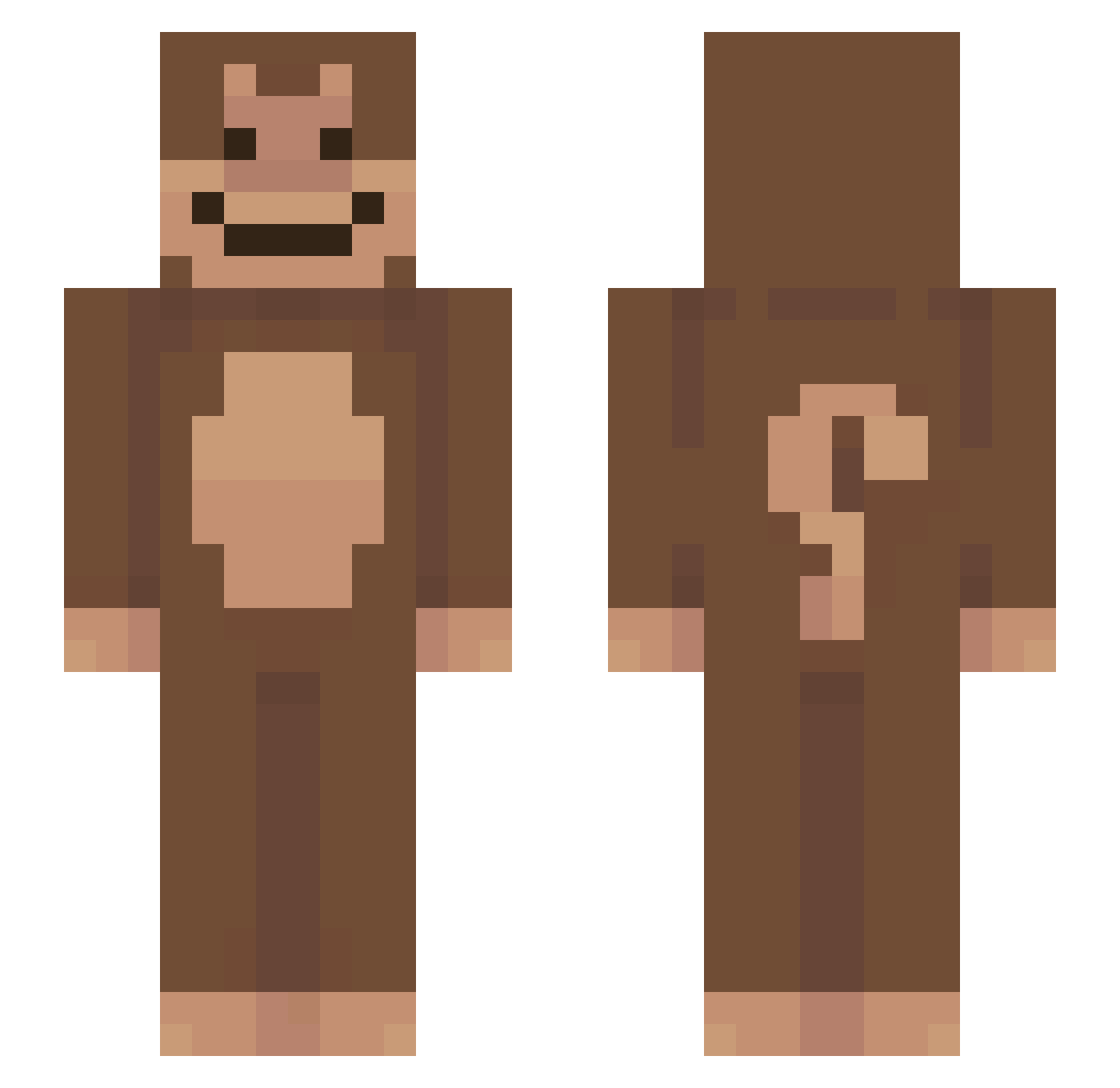 Mathixs17 Minecraft skin, front and back view