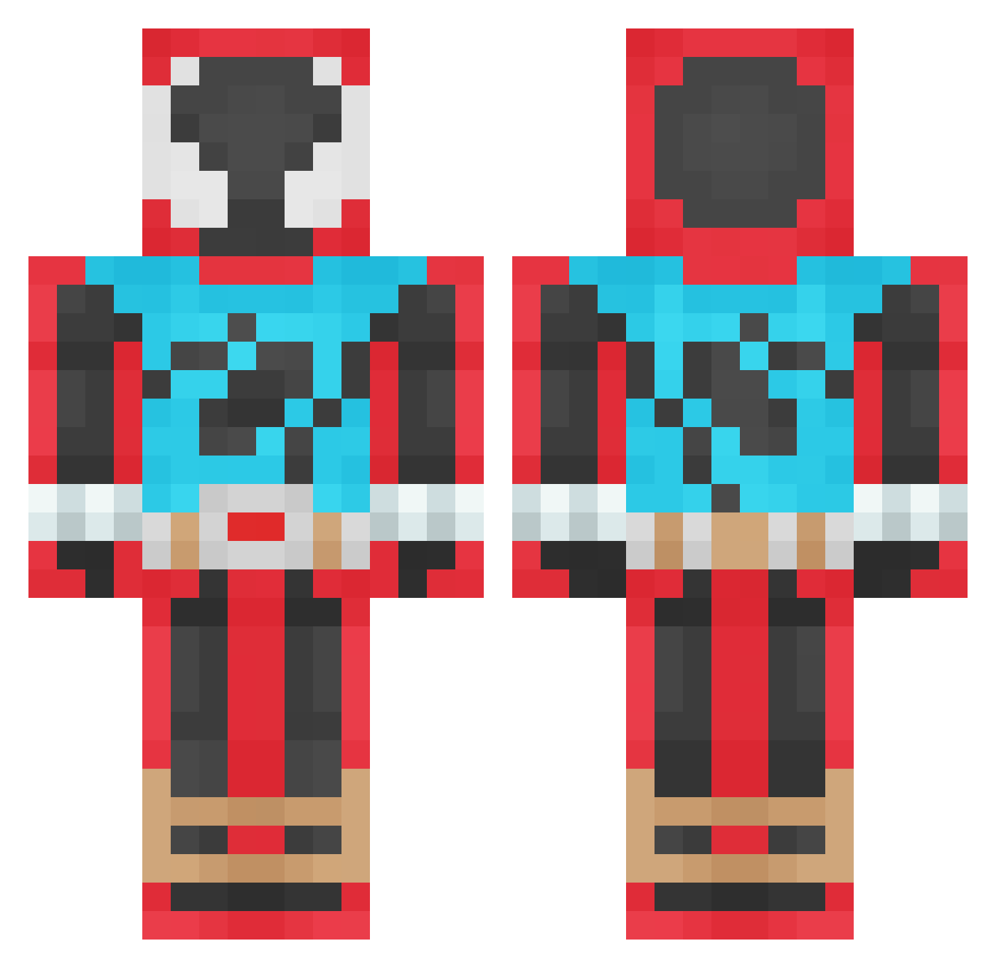 RipVanwinkle617 Minecraft skin, front and back view