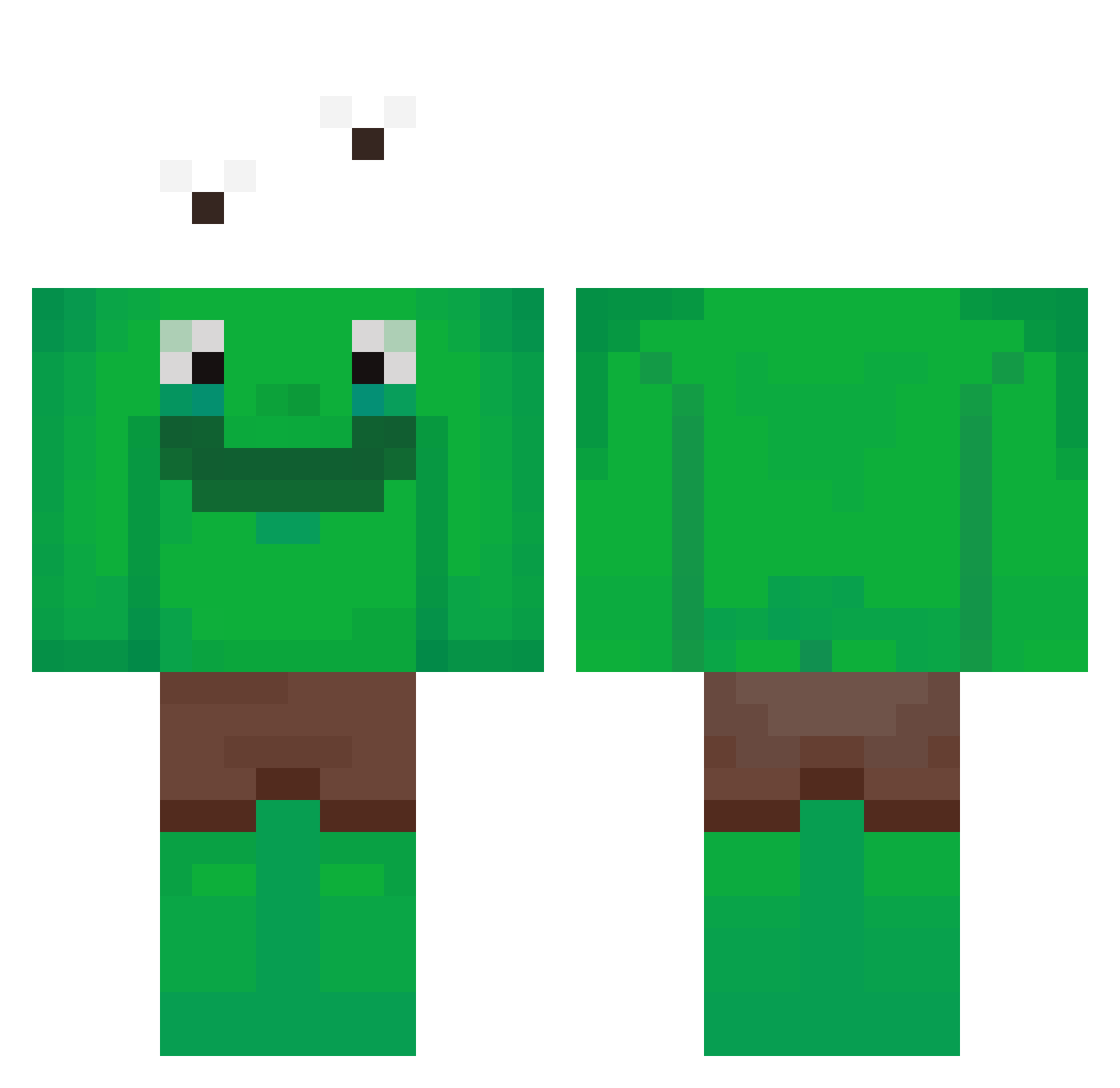 aytothejay Minecraft skin, front and back view