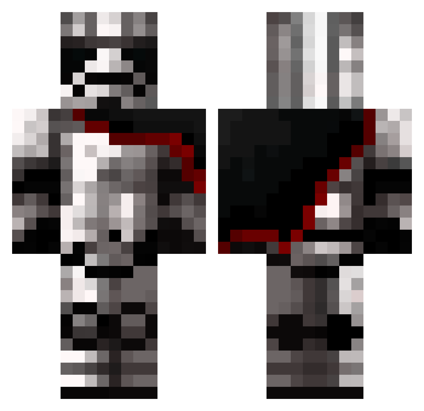 ogdroidnoid Minecraft skin, front and back view