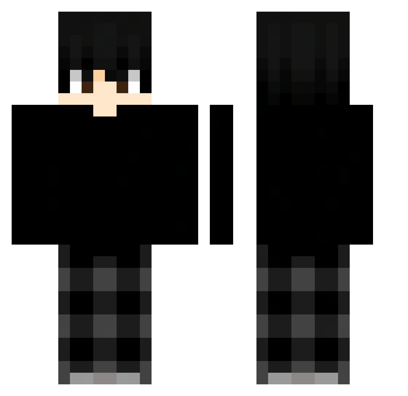 zitsLeo Minecraft skin, front and back view