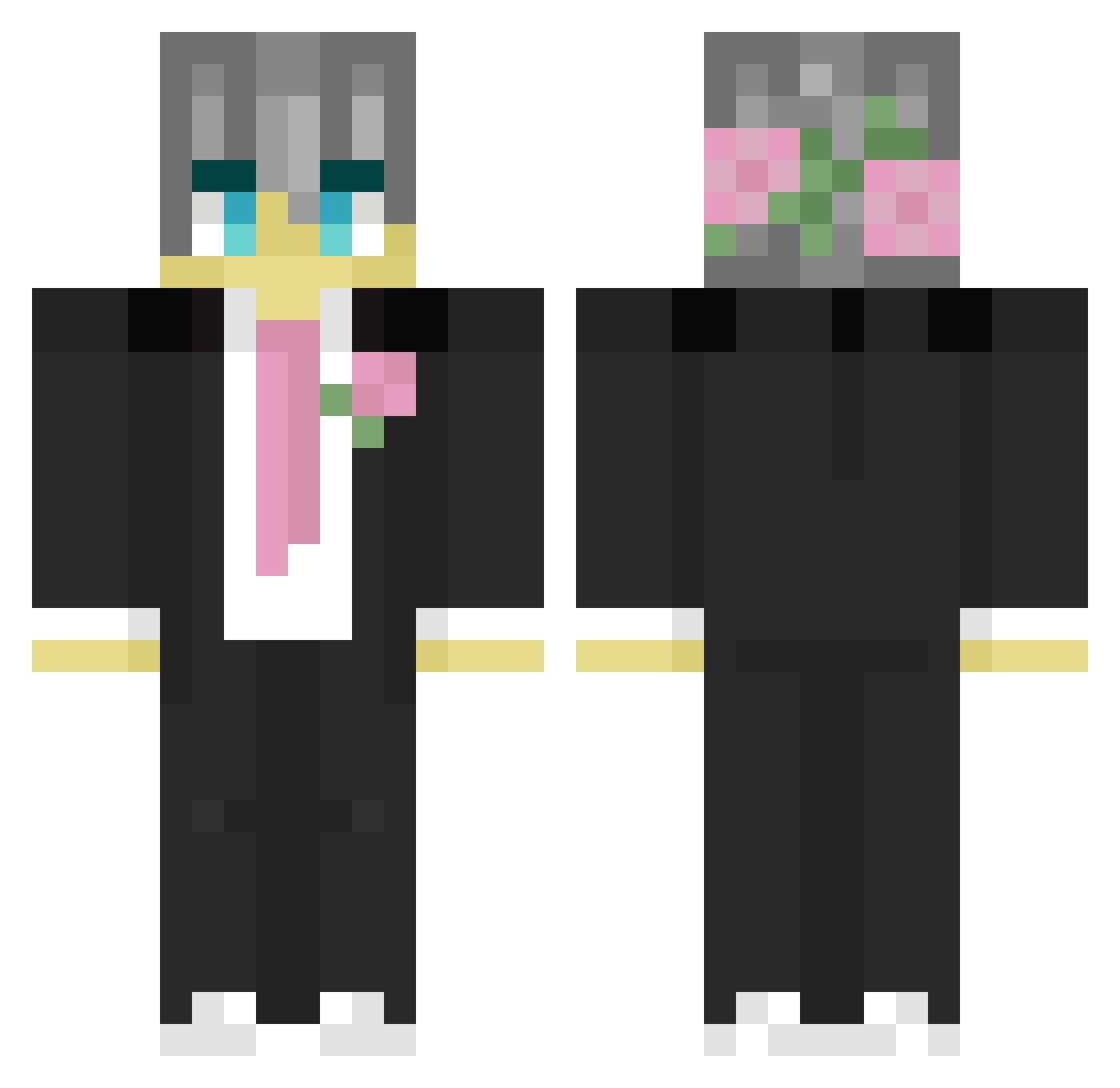 cuong1oo2 Minecraft skin, front and back view