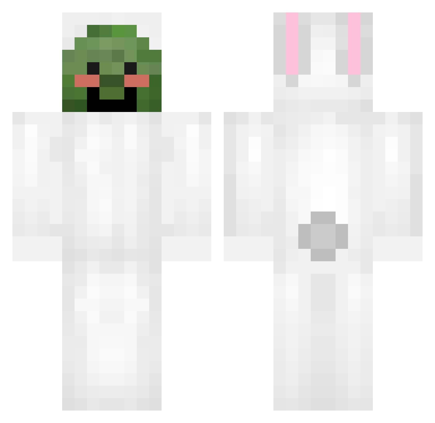 yoongi Minecraft skin, front and back view