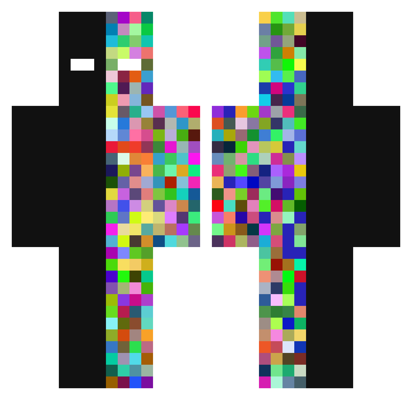 TheDistorted_One Minecraft skin, front and back view
