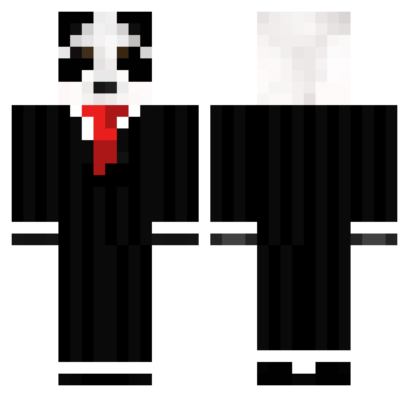 xRainDroPz Minecraft skin, front and back view