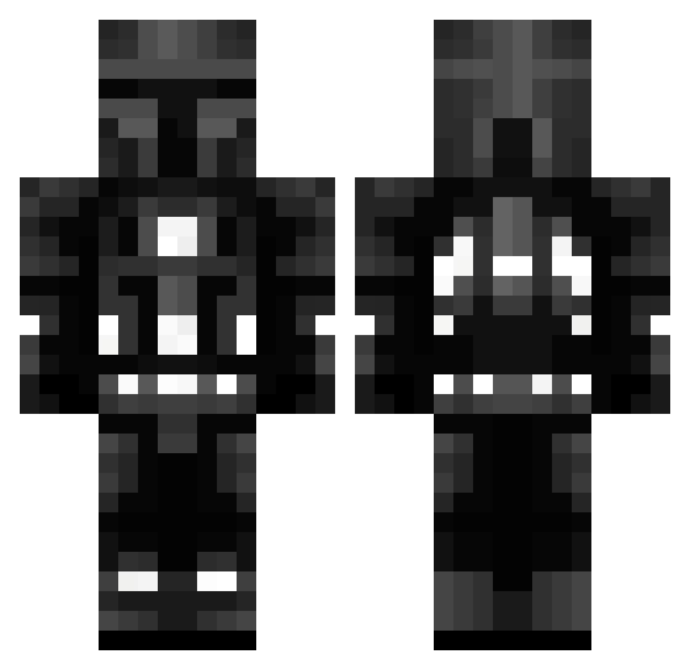 orta7 Minecraft skin, front and back view