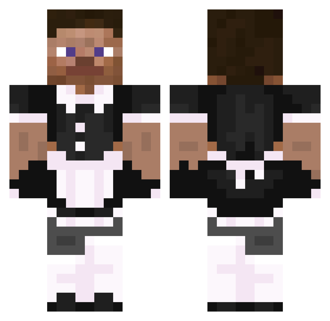 mspeequeen Minecraft skin, front and back view