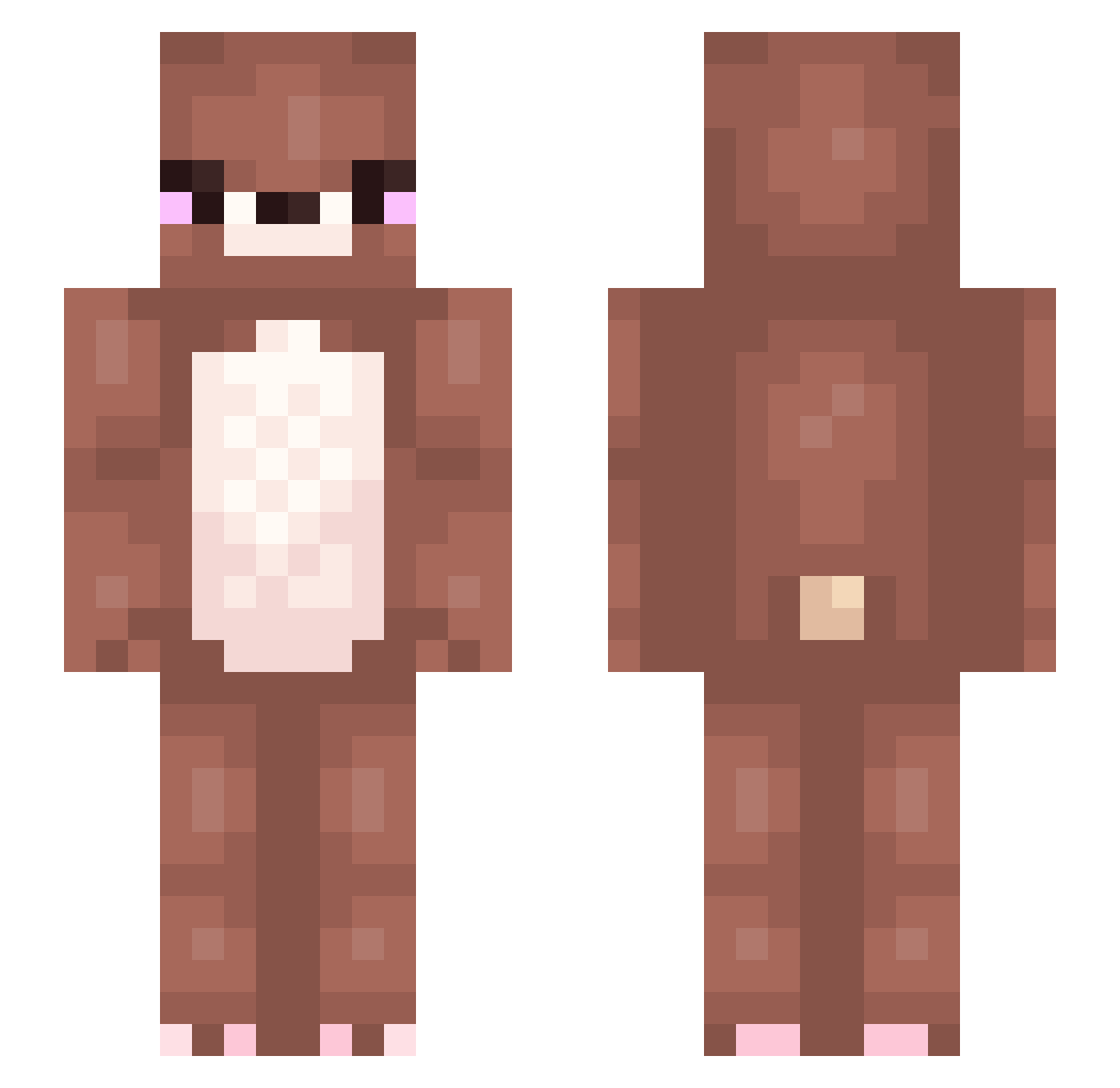 simoacookie Minecraft skin, front and back view