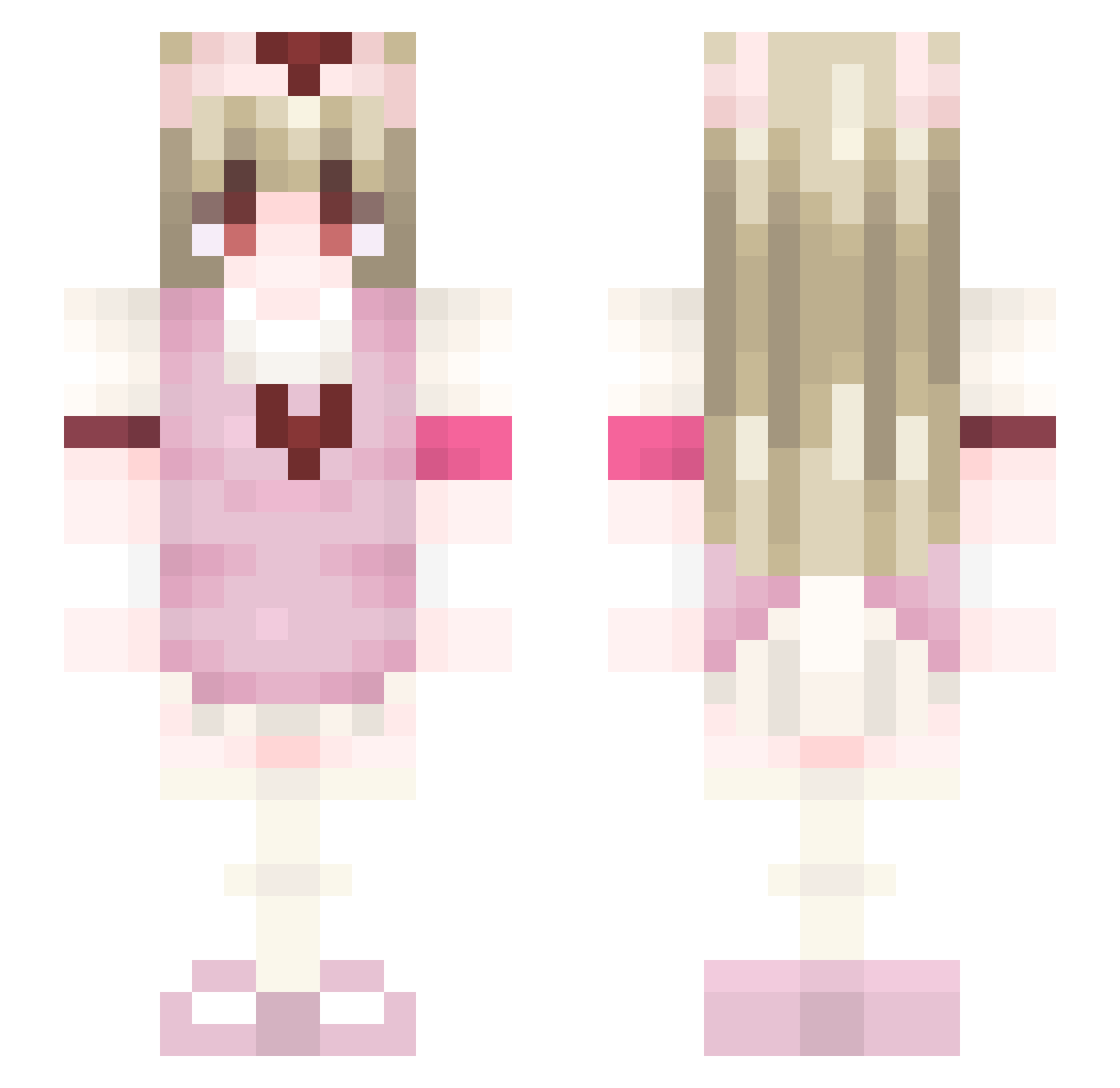 MeaLye1234 Minecraft skin, front and back view