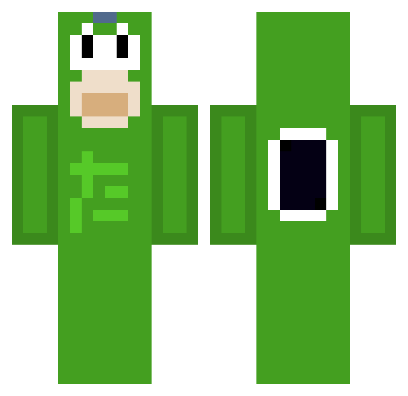 tanaka0302 Minecraft skin, front and back view