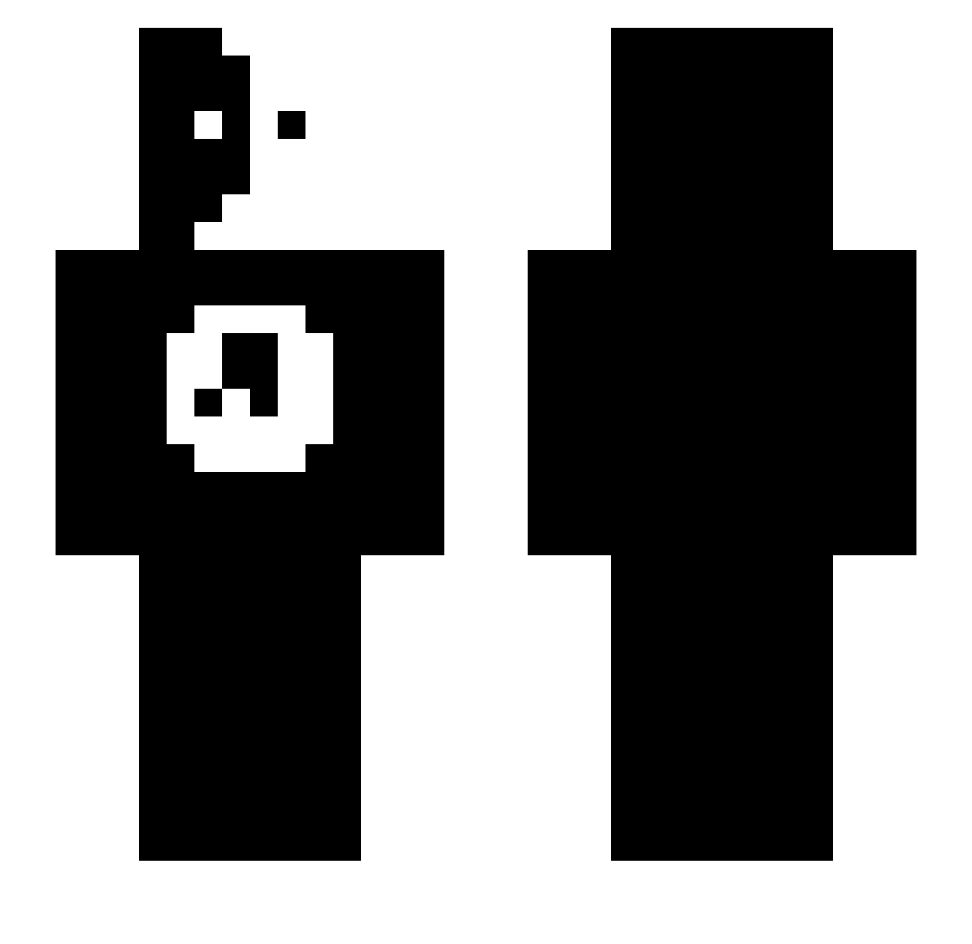 Miguel_God_011 Minecraft skin, front and back view