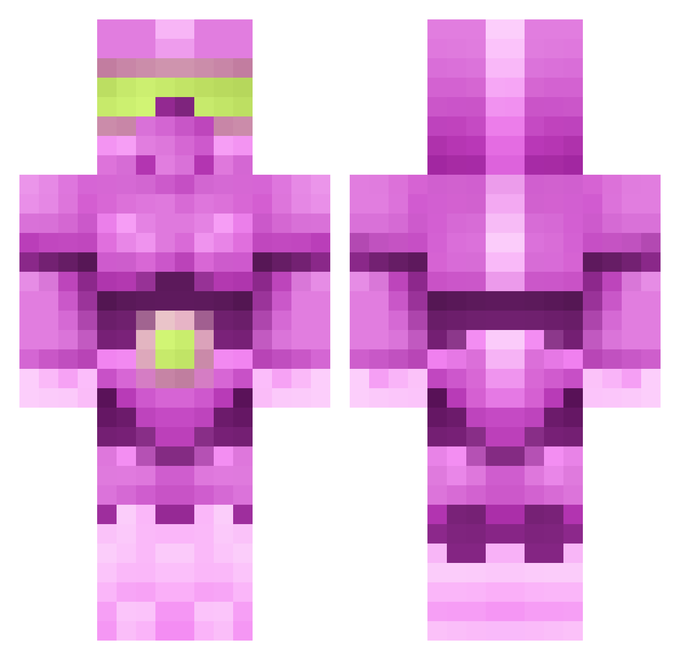 Daniele Minecraft skin, front and back view