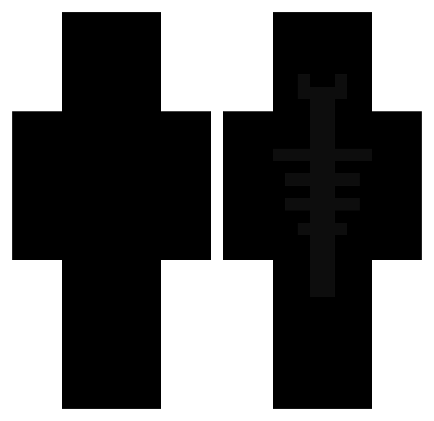 rdier64 Minecraft skin, front and back view