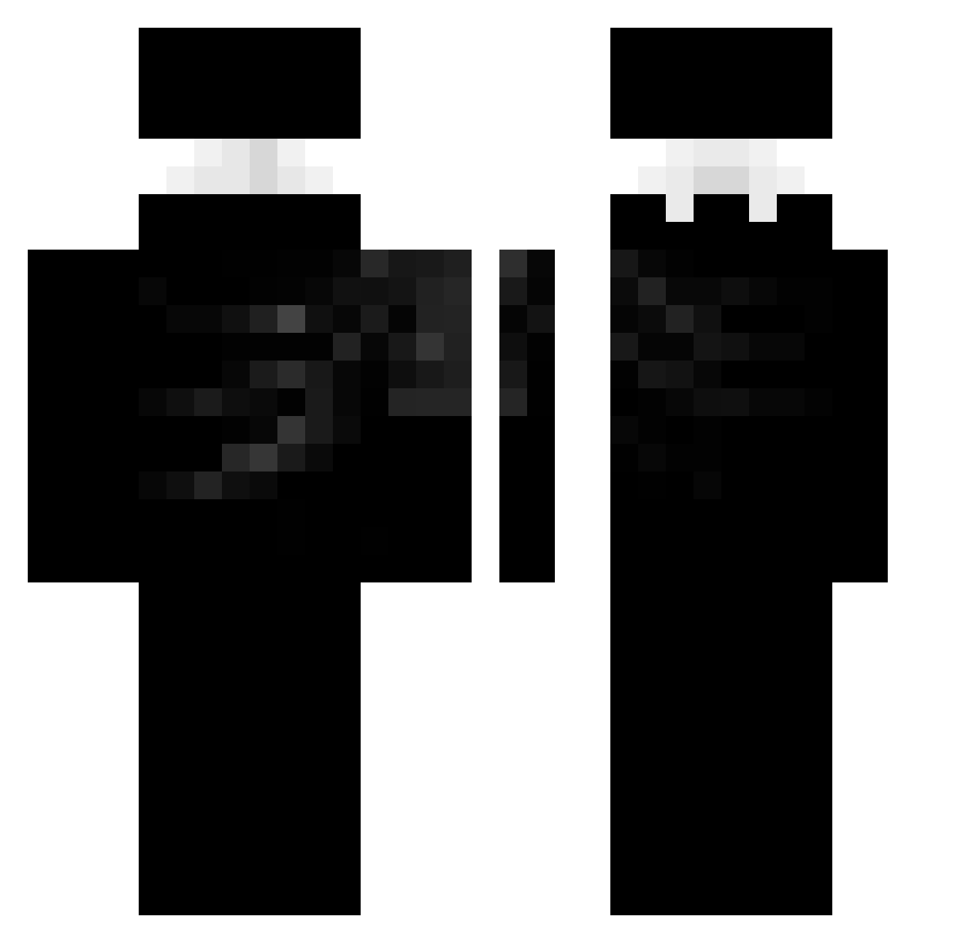 TimidTiger516 Minecraft skin, front and back view