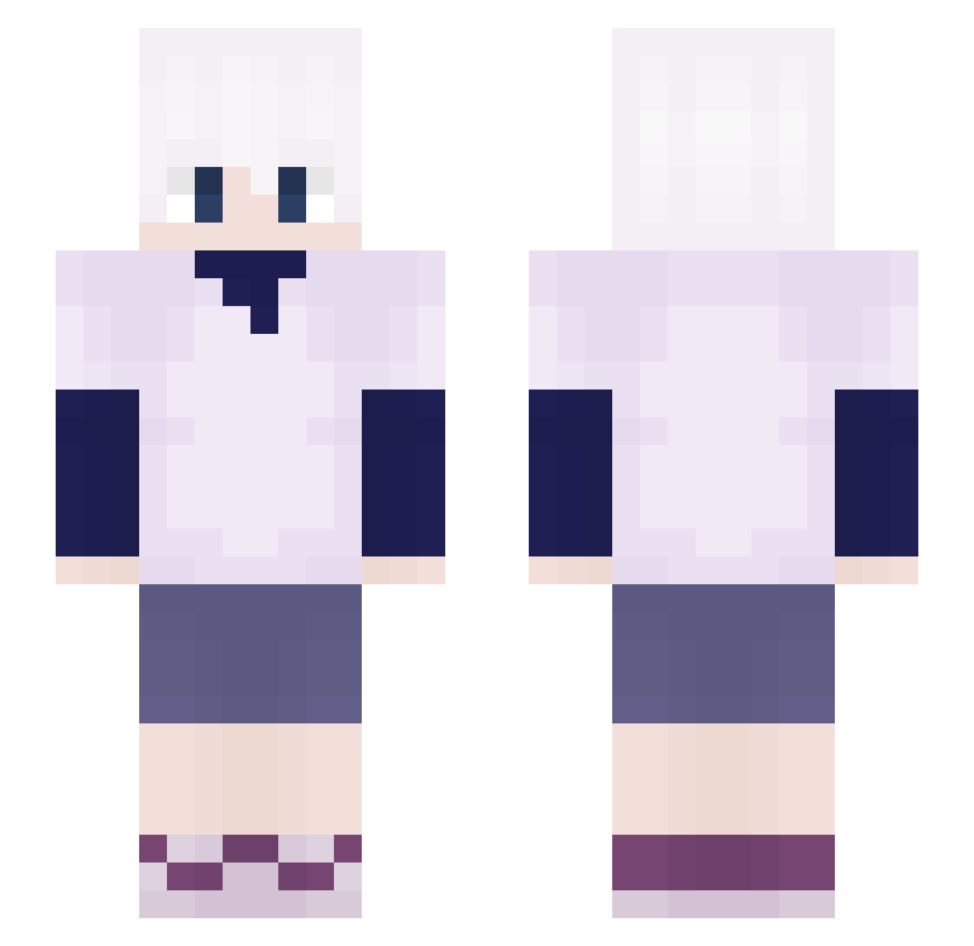 1Stun1 Minecraft skin, front and back view