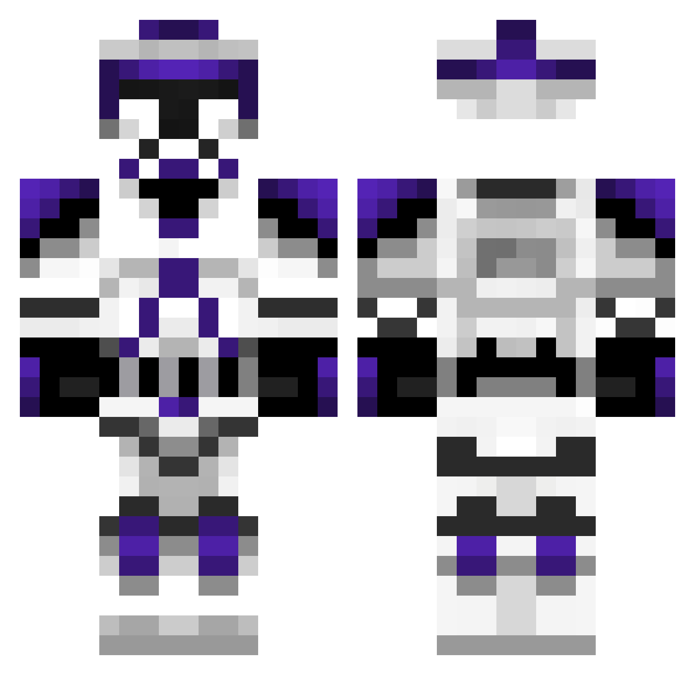 Marcusxd777 Minecraft skin, front and back view