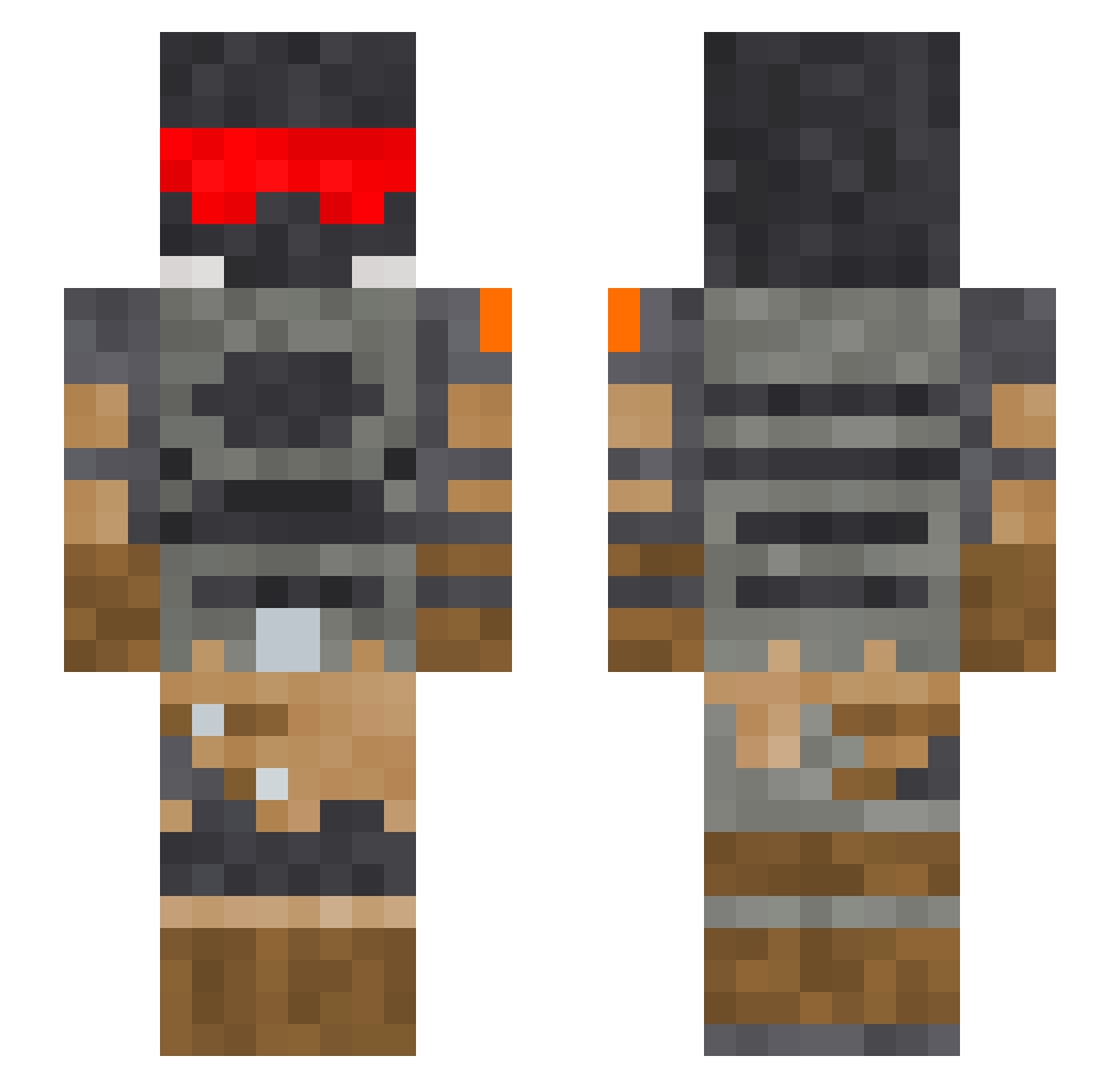 storm_ultima Minecraft skin, front and back view