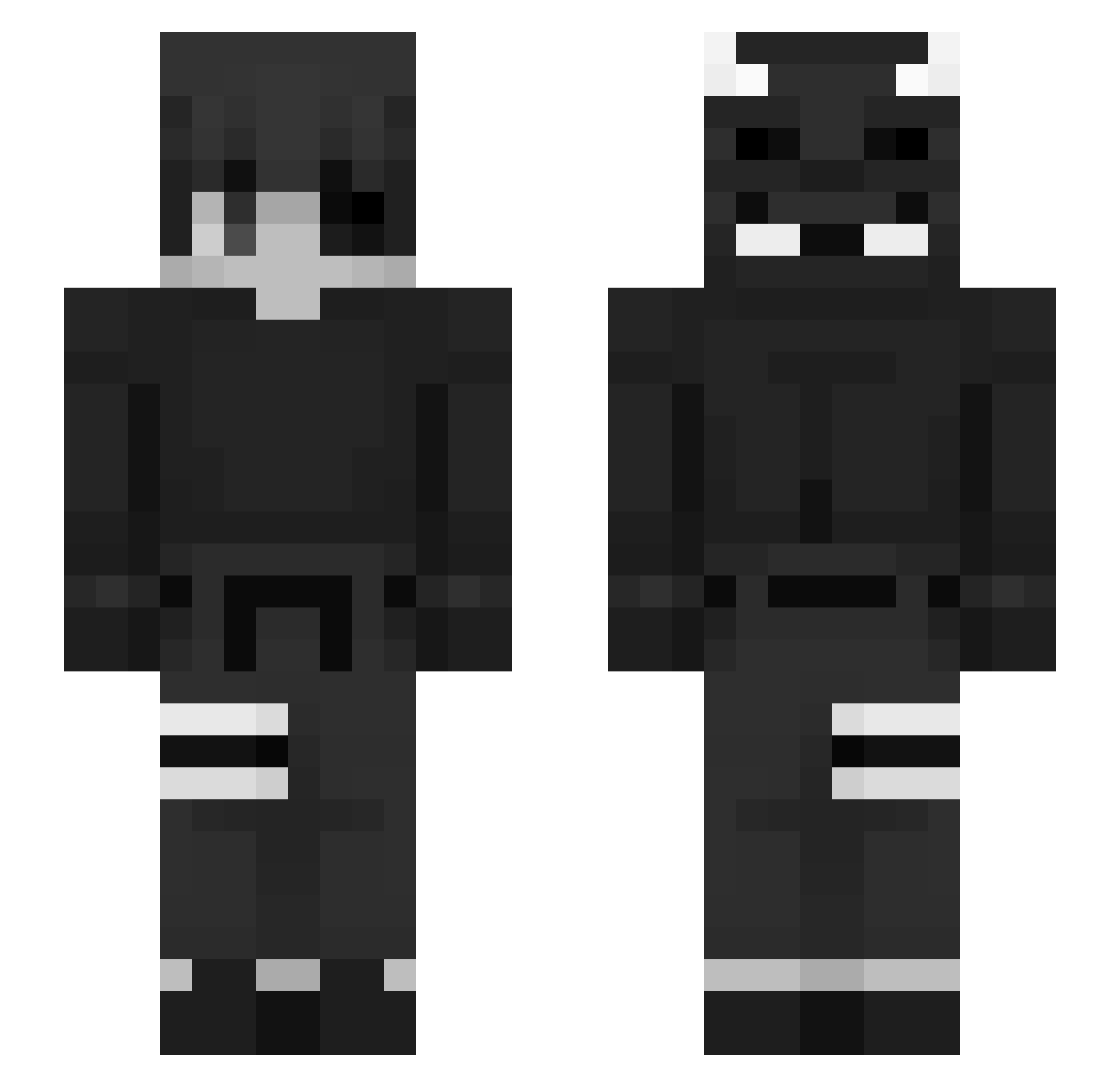 YannikNGZ Minecraft skin, front and back view