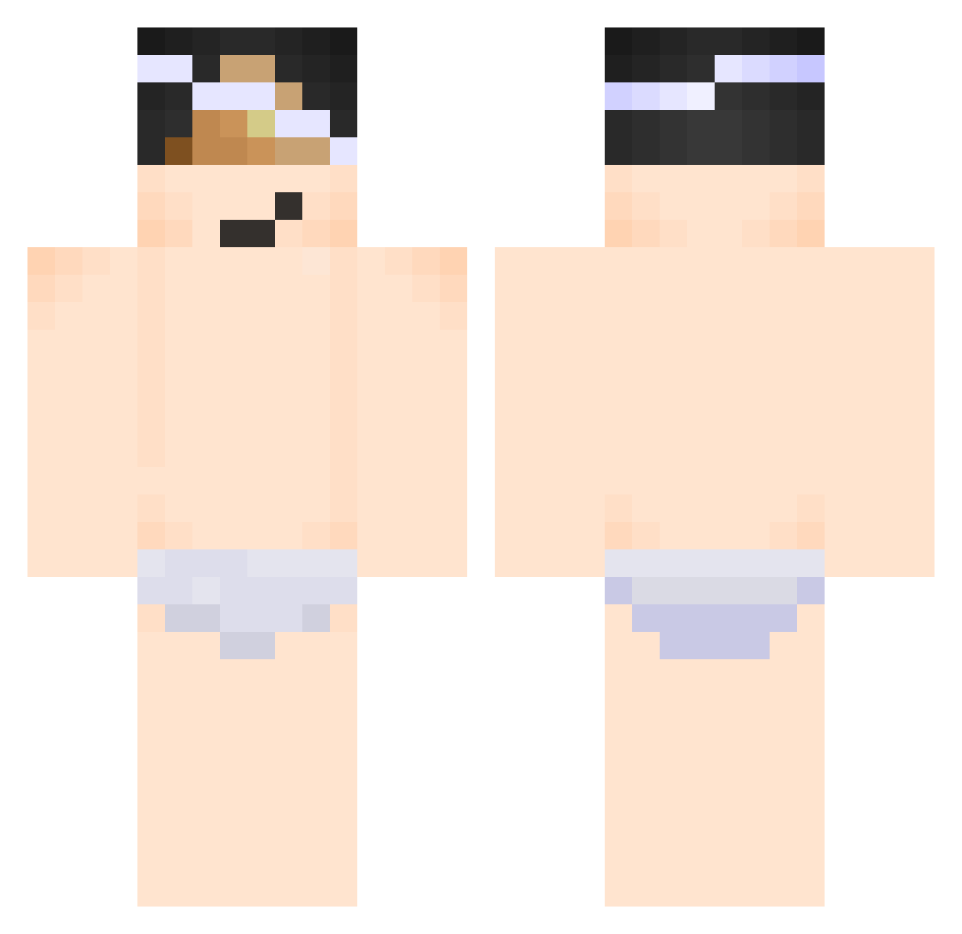 sibvilx2_ Minecraft skin, front and back view