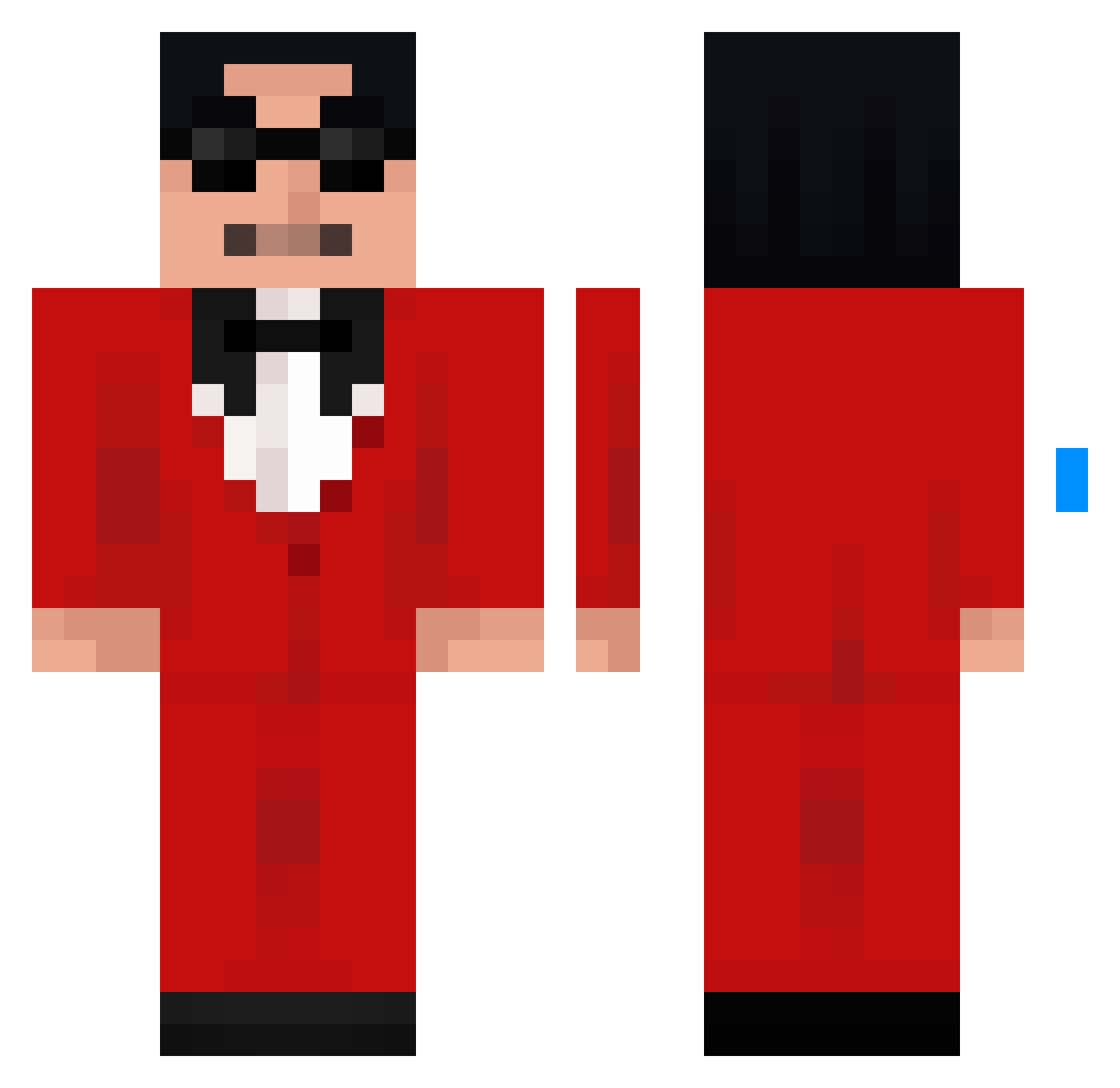 r3ub3npj Minecraft skin, front and back view
