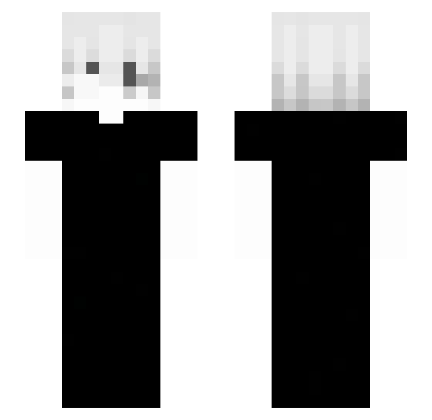 Howeyliu Minecraft skin, front and back view
