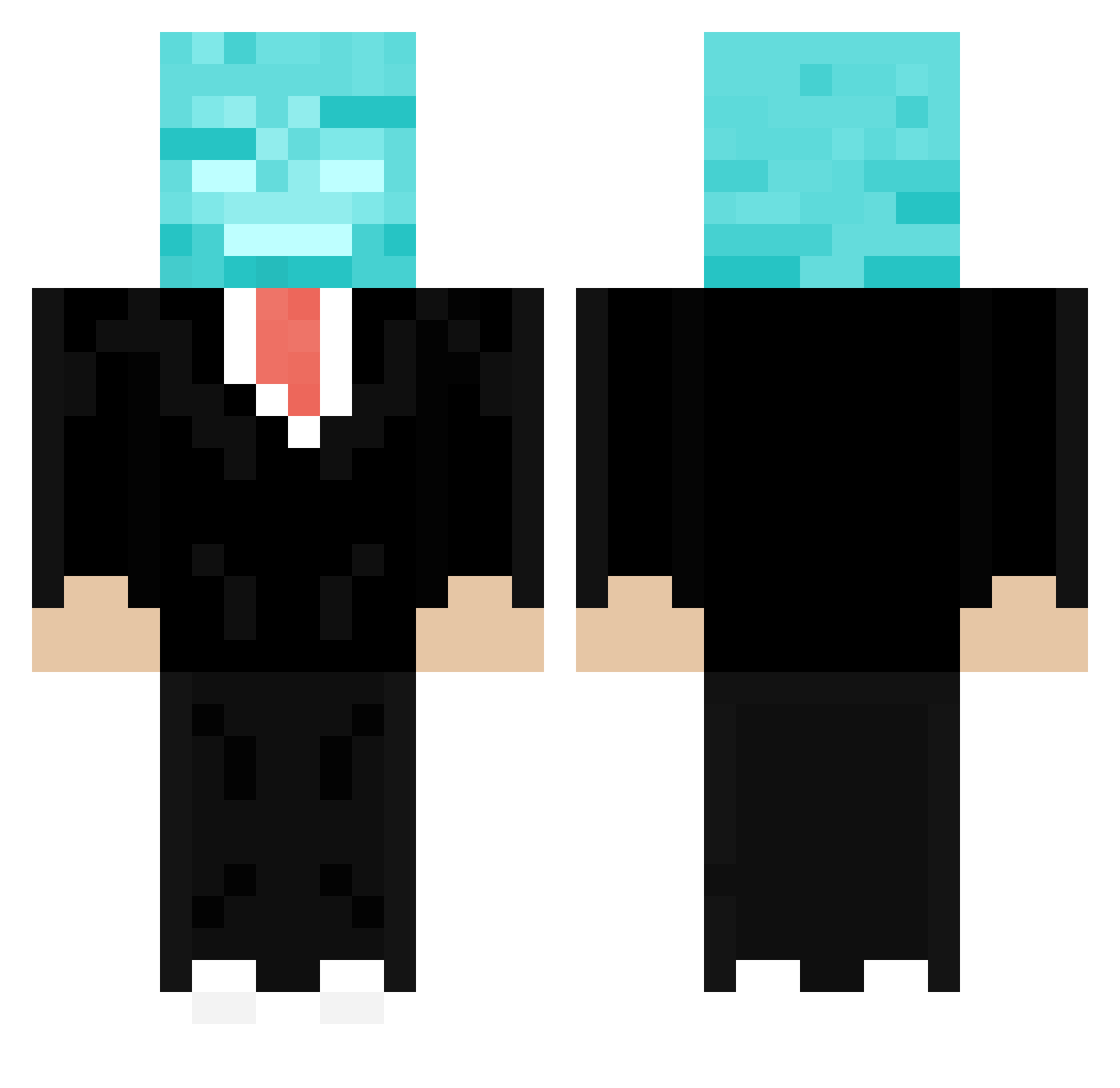 Soltidrit Minecraft skin, front and back view