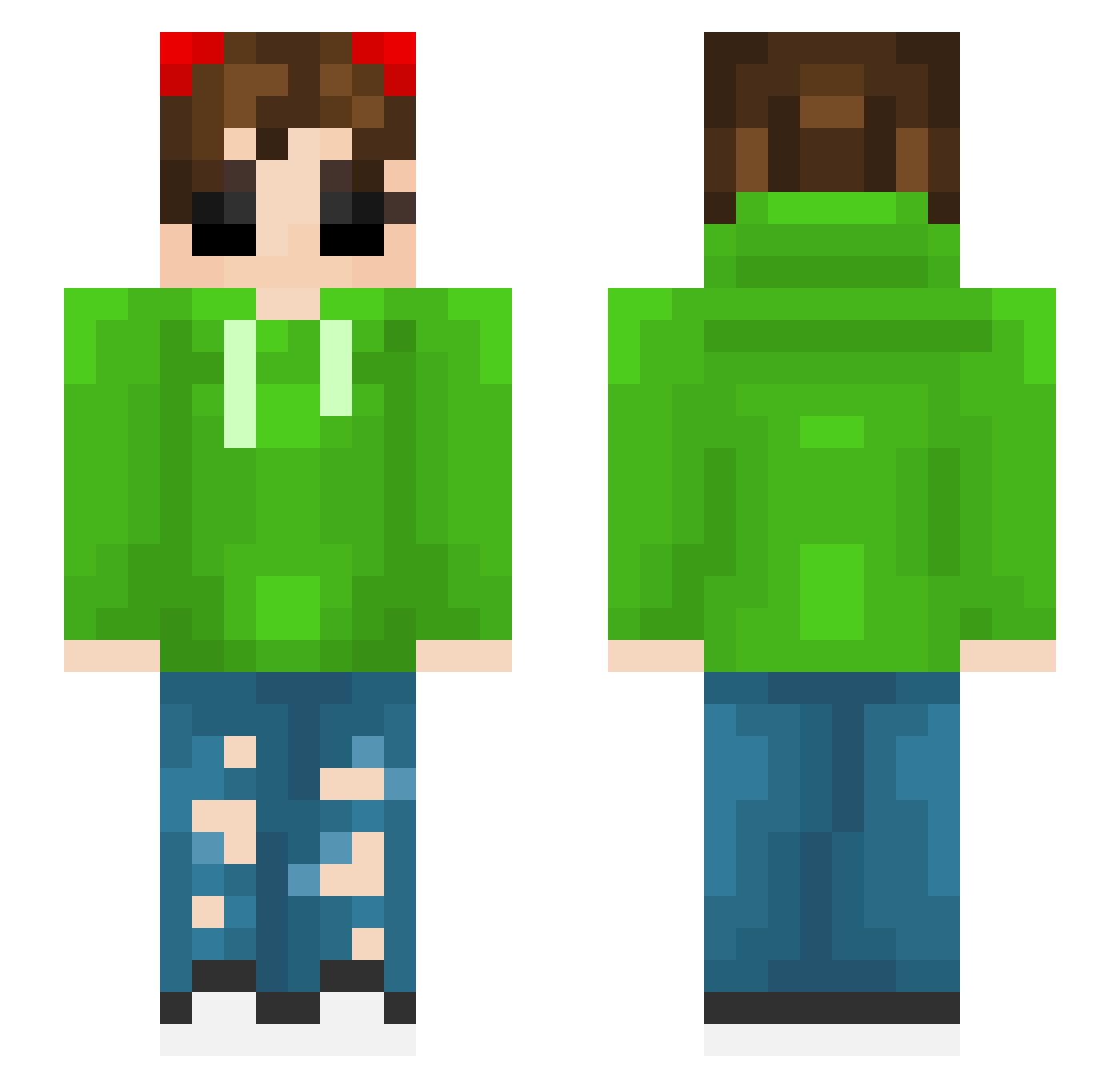 Prime_Hypnotic Minecraft skin, front and back view