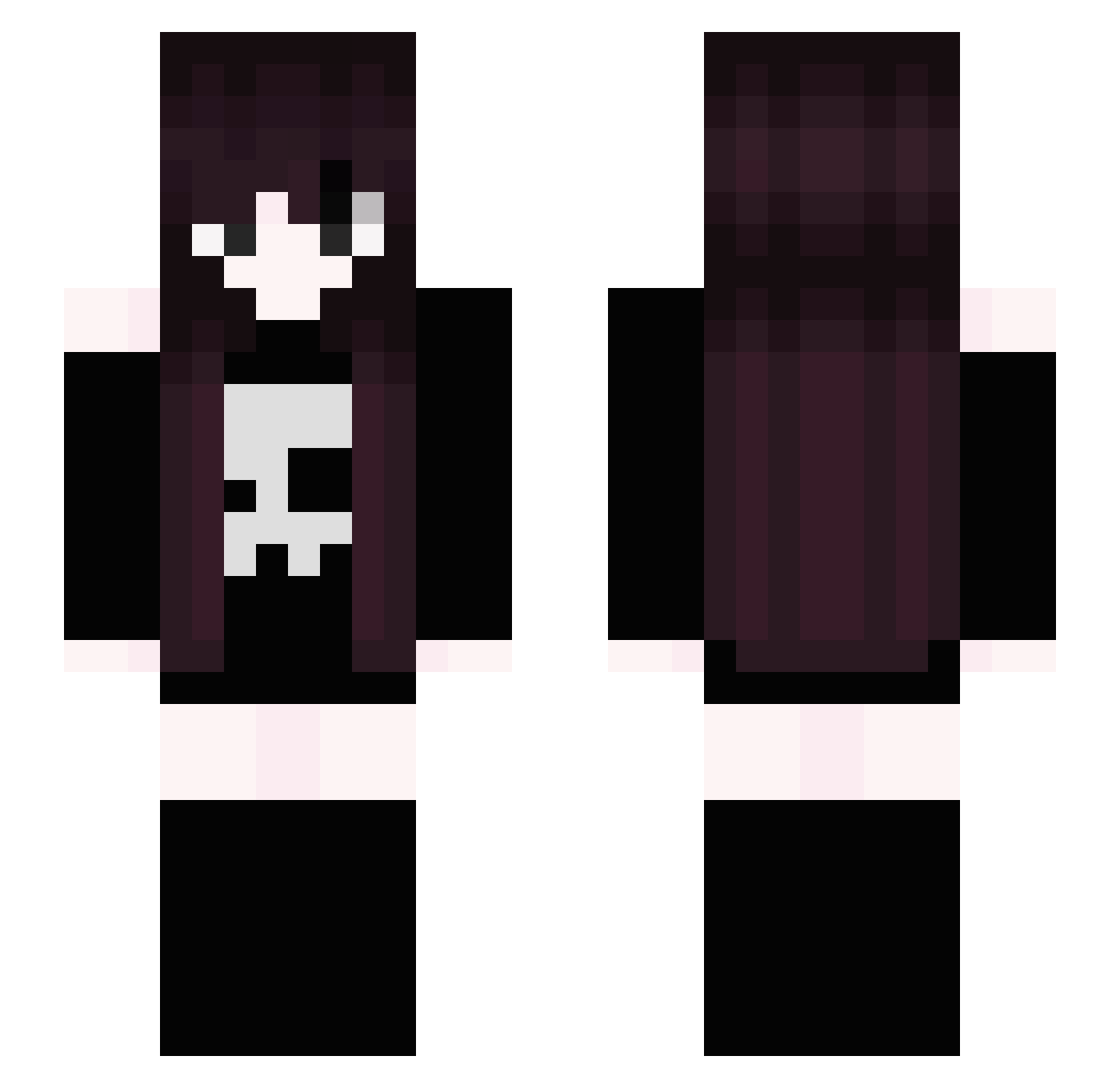 Rasquinho_ Minecraft skin, front and back view