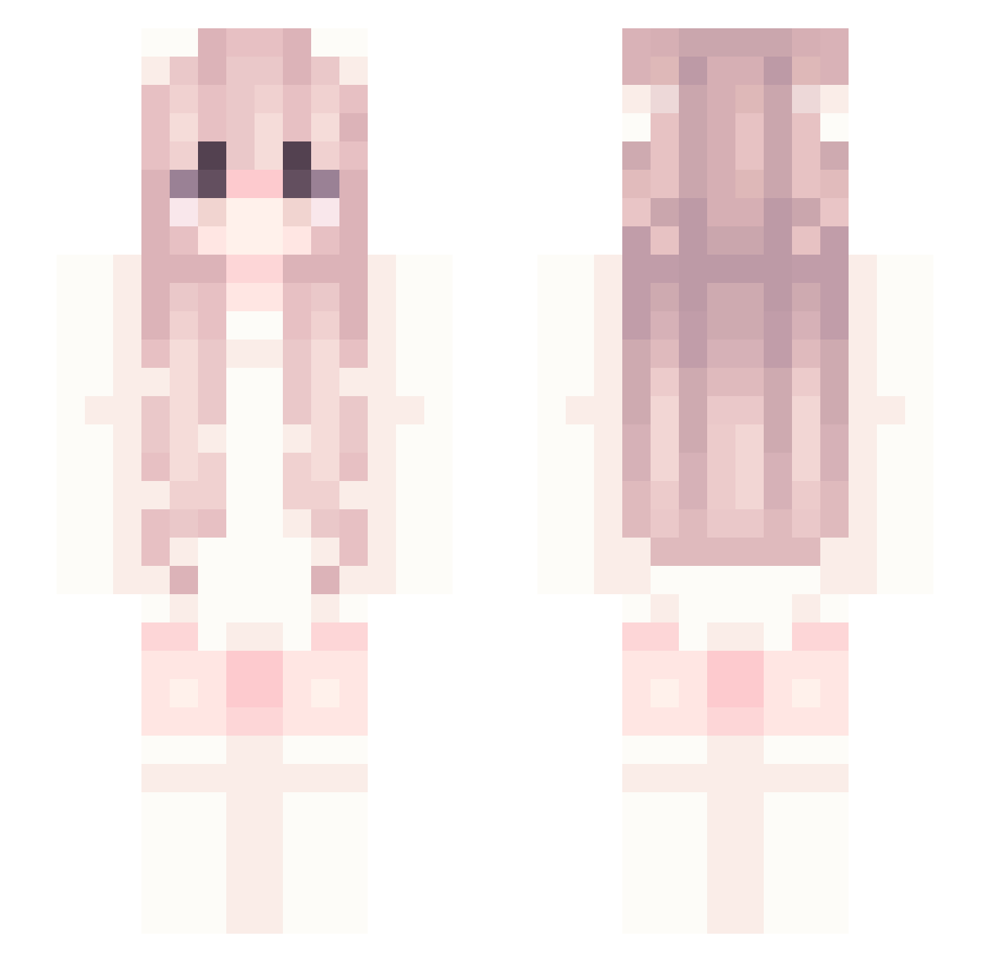 s3npaiix Minecraft skin, front and back view