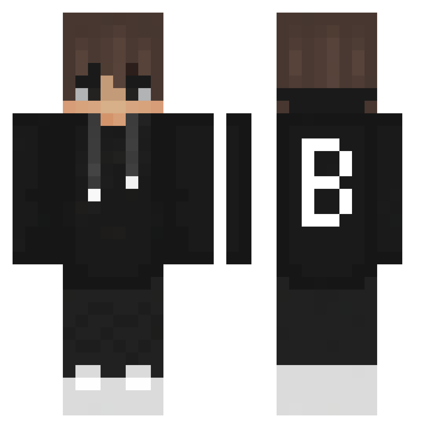 yLeoBr1999 Minecraft skin, front and back view