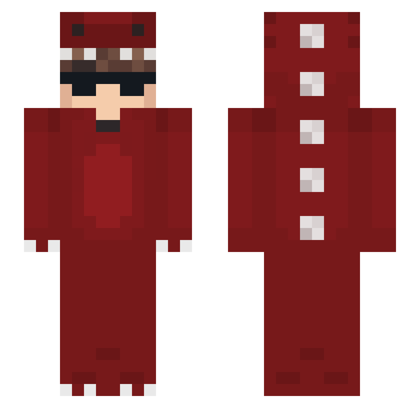 Guzzy06 Minecraft skin, front and back view
