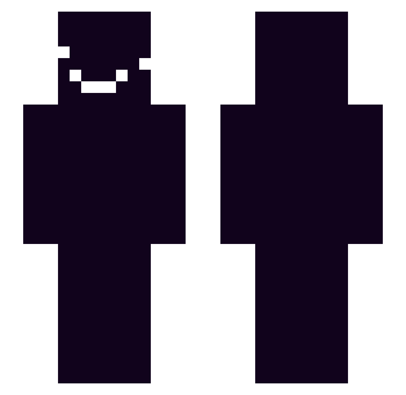 wivies Minecraft skin, front and back view