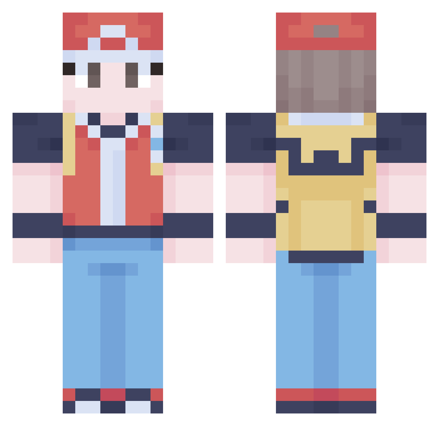 kaimd44 Minecraft skin, front and back view