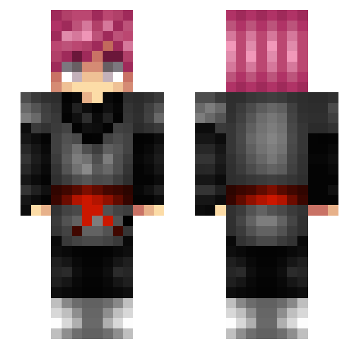 Milktrucktiddys Minecraft skin, front and back view