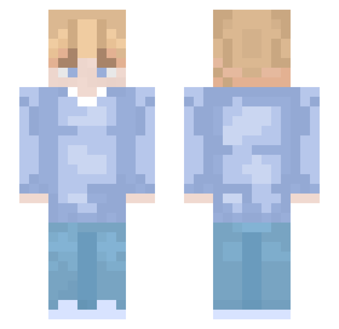 chezturtle21 Minecraft skin, front and back view